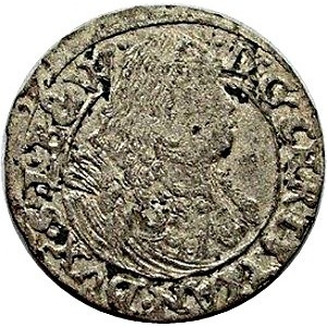 Аверс монеты Лигниц-Бриг, 1 крейцер, 1665-1670