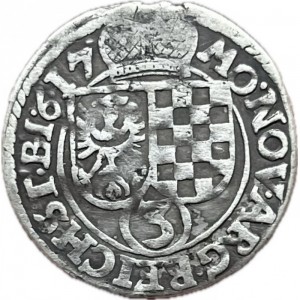 Реверс монеты Лигниц-Бриг, 3 крейцера, 1614-1620