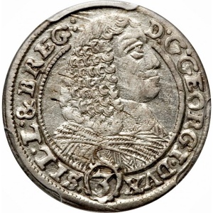 Аверс монеты Лигниц-Бриг, 3 крейцера, 1659-1662