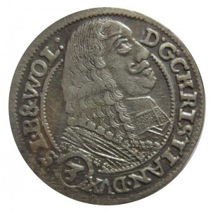 Аверс монеты Лигниц-Бриг, 3 крейцера, 1659-1668