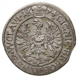 Реверс монеты Лигниц-Бриг, 6 крейцеров, 1674