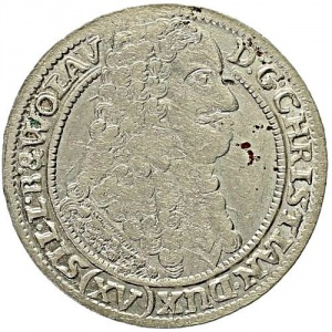 Аверс монеты Лигниц-Бриг, 15 крейцеров, 1659-1664