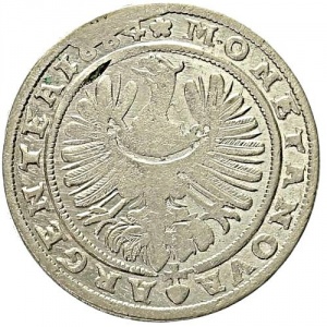 Реверс монеты Лигниц-Бриг, 15 крейцеров, 1659-1664