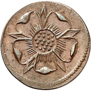 Аверс монеты Липпе, 1 геллер, 1821-1840