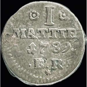 Реверс монеты Липпе, 1 матье, 1789