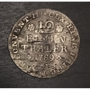 Реверс монеты Липпе, ¹⁄₁₂ талера, 1789-1790