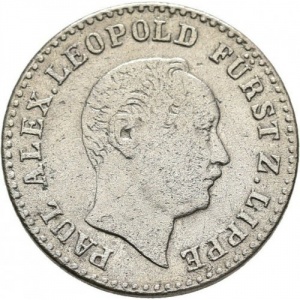 Аверс монеты Липпе, 2½ серебряных гроша, 1847