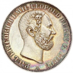 Аверс монеты Липпе, 1 союзный талер, 1860-1866