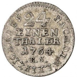 Реверс монеты Липпе, 1/24 талера, 1764