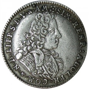 Аверс монеты Липпе, ⅙ талера, 1720