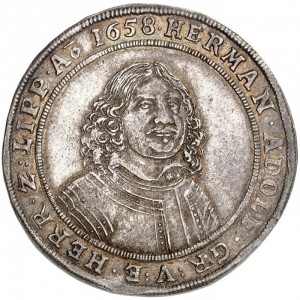 Аверс монеты Липпе, ½ талера, 1658