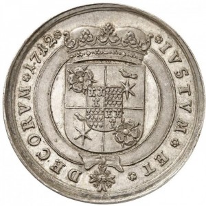 Реверс монеты Липпе, 1 талер, 1712