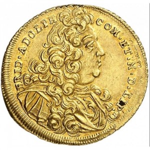 Аверс монеты Липпе, 1 дукат, 1710-1712