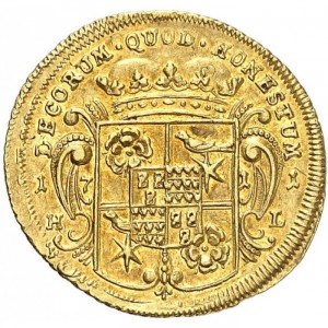 Реверс монеты Липпе, 1 дукат, 1710-1712