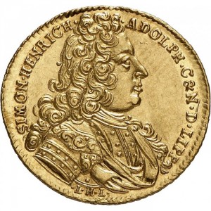 Аверс монеты Липпе, 1 дукат, 1718-1719