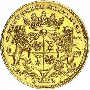 Реверс монеты Липпе, 4 дуката, 1685