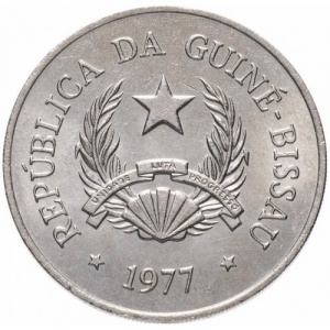 Аверс монеты Гвинея-Бисау, 20 песо, 1977