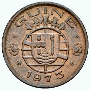 Аверс монеты Гвинея-Бисау, 20 сентаво, 1973