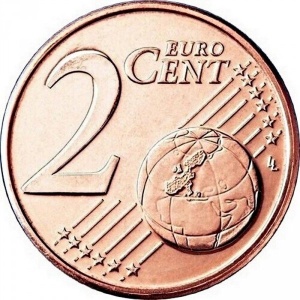Реверс монеты Литва, 2 евроцента, 2015-2026