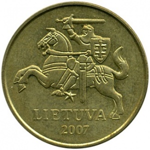 Аверс монеты Литва, 20 центов, 1997-2014