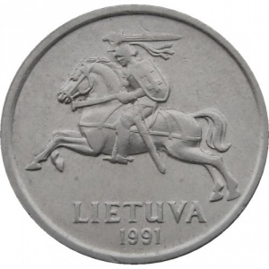 Аверс монеты Литва, 2 лита, 1991