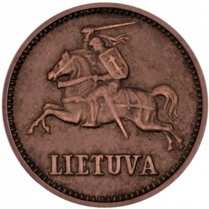 Аверс монеты Литва, 1 цент, 1936