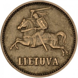 Аверс монеты Литва, 2 цента, 1936