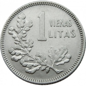 Реверс монеты Литва, 1 лит, 1925