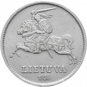 Аверс монеты Литва, 10 лит, 1936