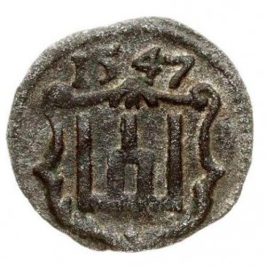 Реверс монеты Литва, 1 обол, 1546-1554