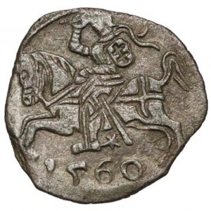 Аверс монеты Литва, 1 денар, 1546-1563