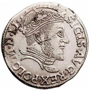Аверс монеты Литва, 3 гроша, 1546-1556