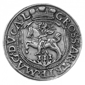 Реверс монеты Литва, 3 гроша, 1562-1564