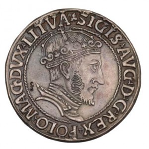 Аверс монеты Литва, 6 грошей, 1547