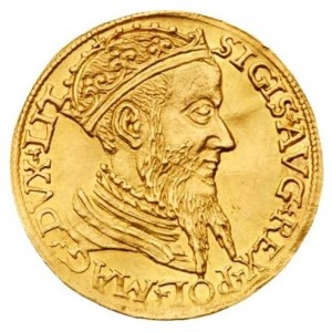 Аверс монеты Литва, 1 дукат, 1547-1571