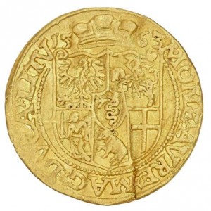 Реверс монеты Литва, 3 дуката, 1563