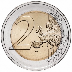 Реверс монеты Литва, 2 евро, 2018, Литовские песни и танцы