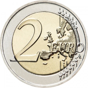 Реверс монеты Литва, 2 евро, 2020, Гора Крестов