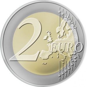 Реверс монеты Литва, 2 евро, 2022, 35 лет программе Эразмус