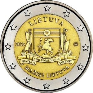 Аверс монеты Литва, 2 евро, 2025, Малая Литва