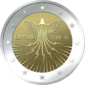 Аверс монеты Литва, 2 евро, 2026, Энергетическая независимость Литвы