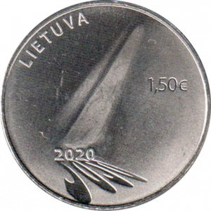 Аверс монеты Литва, 1½ евро, 2020, Надежда