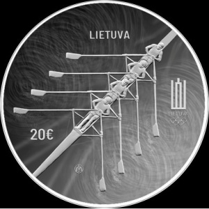 Аверс монеты Литва, 20 евро, 2021, XXXII летние Олимпийские игры, Токио