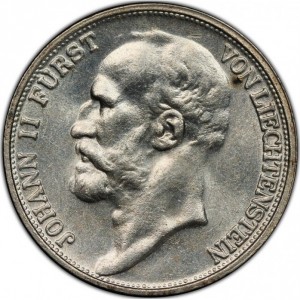 Аверс монеты Лихтенштейн, ½ франка, 1924