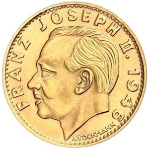 Аверс монеты Лихтенштейн, 10 франков, 1946
