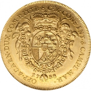 Реверс монеты Лихтенштейн, 1 дукат, 1758