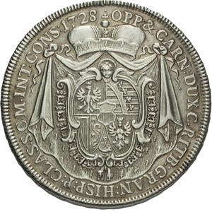 Реверс монеты Лихтенштейн, 1 талер, 1728