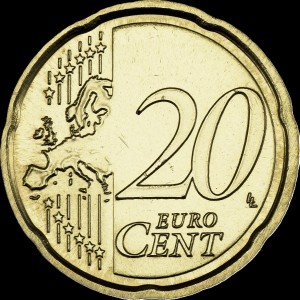 Реверс монеты Люксембург, 20 евроцентов, 2026
