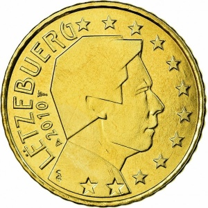 Аверс монеты Люксембург, 50 евроцентов, 2007-2025