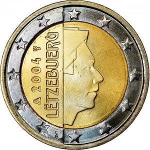 Аверс монеты Люксембург, 2 евро, 2002-2006